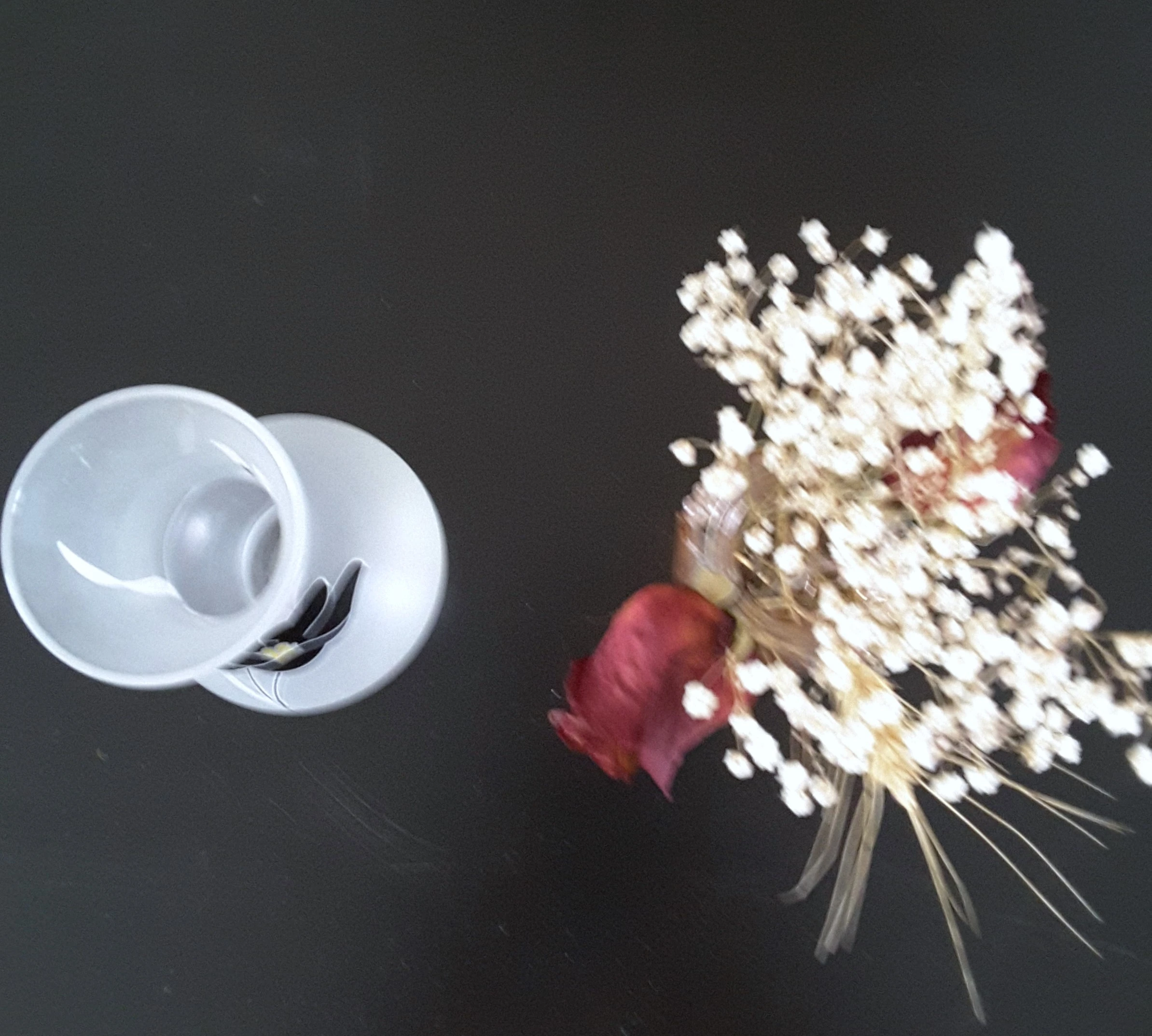Opaline vaas met bloemdecor – photo 4